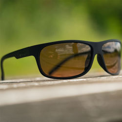 Fox Rage Matt Black Wrap Brown Lens Eyewear